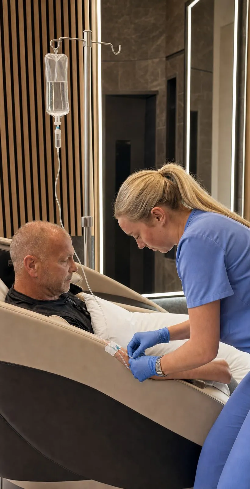 IV therapy prepared by a licensed professional