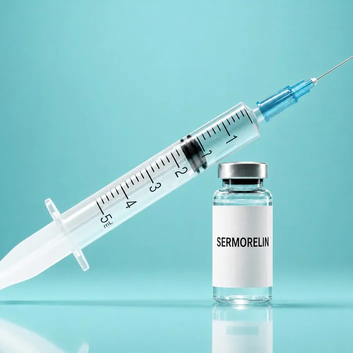 Sermorelin peptide vial