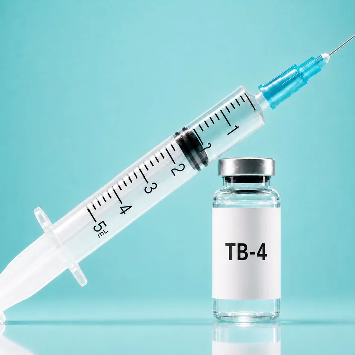 TB-4 vial and syringe