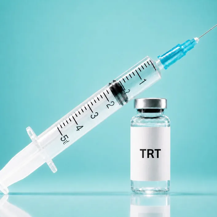 TRT vial and syringe