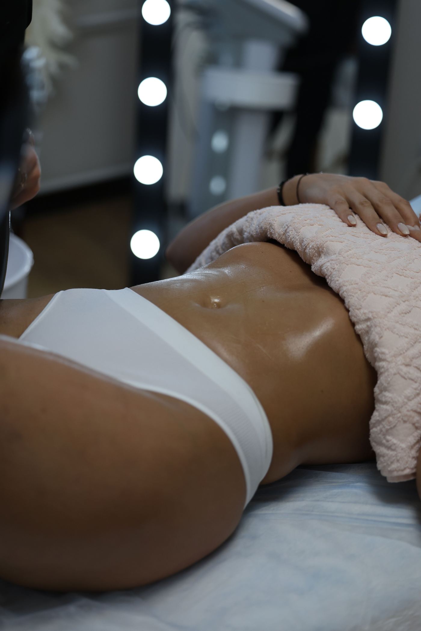 A body treatment at Rejuvia